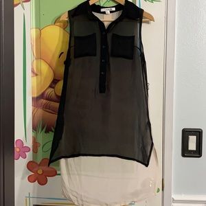 Black and beige Forever 21 button up